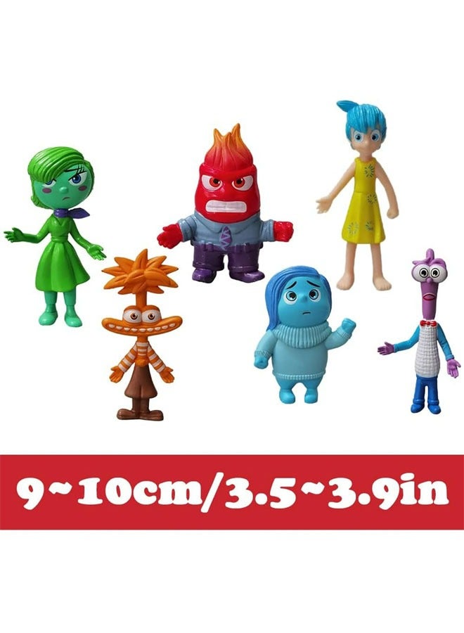 عام مجموعة العمل داخل العقل مع مجسمات الشخصيات مثل Anger, Joy, Disgust, Sadness, Fear, Anxiety القابلة للتجميع، مناسبة كهدية عيد ميلاد لكل من الأطفال والبالغين - Image 2