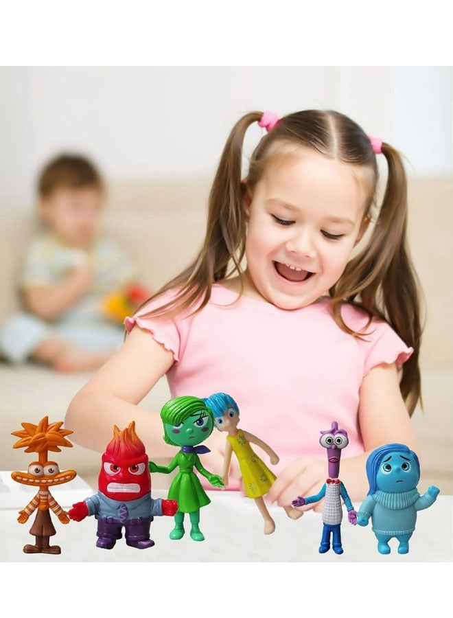 عام مجموعة العمل داخل العقل مع مجسمات الشخصيات مثل Anger, Joy, Disgust, Sadness, Fear, Anxiety القابلة للتجميع، مناسبة كهدية عيد ميلاد لكل من الأطفال والبالغين - Image 3