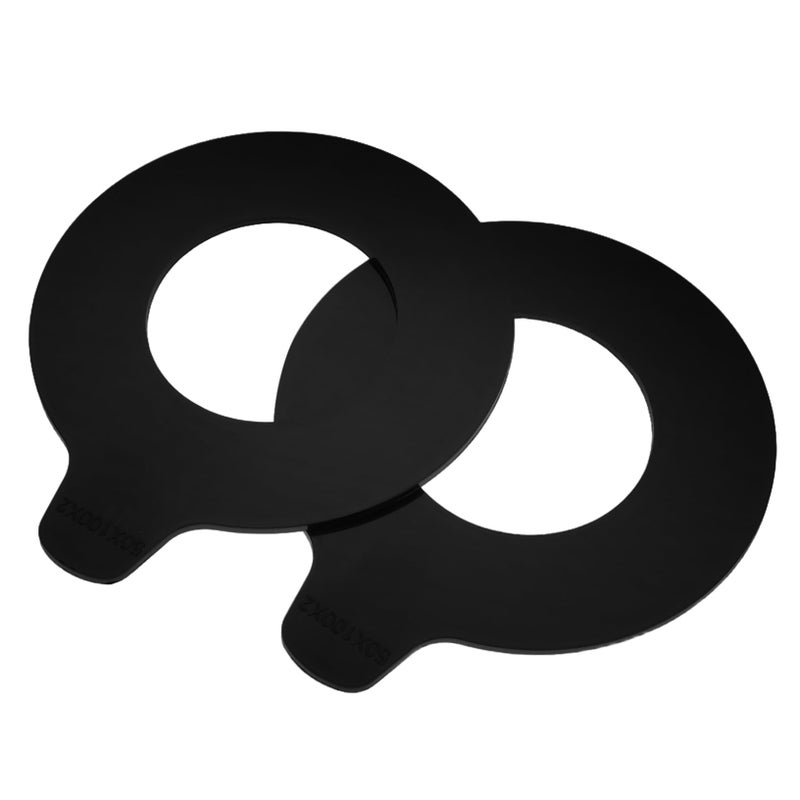 قطعتان من مجموعة وسادات عازلة من المطاط للحفارات، أقراص مانعة للتسرب مقاس 9.50 × 8.00 × 0.20 سم، متينة وسهلة التركيب - Image 2