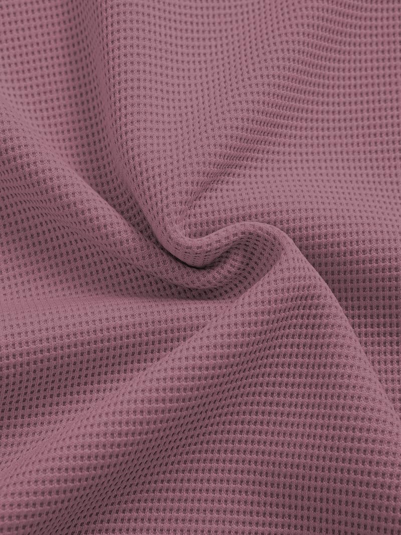 TAGDO® Premium Waffle Knit T-Shirt || Tshirt for Man || Mens Tshirt (Button-Waffle-2018-Magenta-S) - Image 2