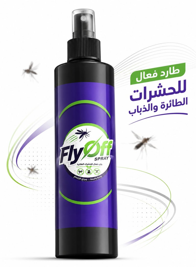 Fly Off Spray - Effective Flying Insect & Fly Repellent - Quick Action & Long Lasting Protection, Safe for Home & Office Use, Easy Spray Bottle - 500 ml - 1pcs - Image 1