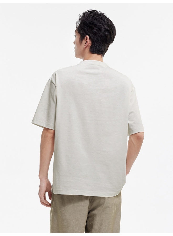 SEMIR Men's Solid Button-Front T-Shirt - Image 3