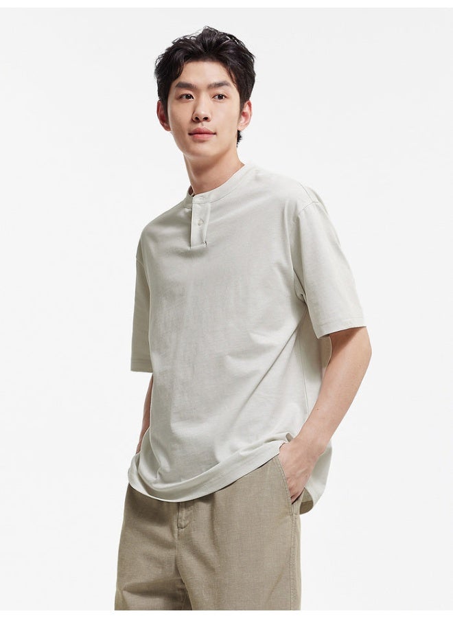 SEMIR Men's Solid Button-Front T-Shirt - Image 2