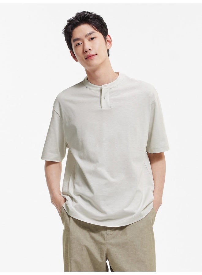 SEMIR Men's Solid Button-Front T-Shirt - Image 1
