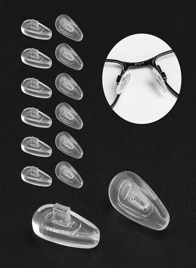 LenzProse 6 Pairs Nose Pad Replacement for Oakley Extender OX3249 Eyeglasses Frame, Silicone Soft Clear Nose Cushion - Image 1