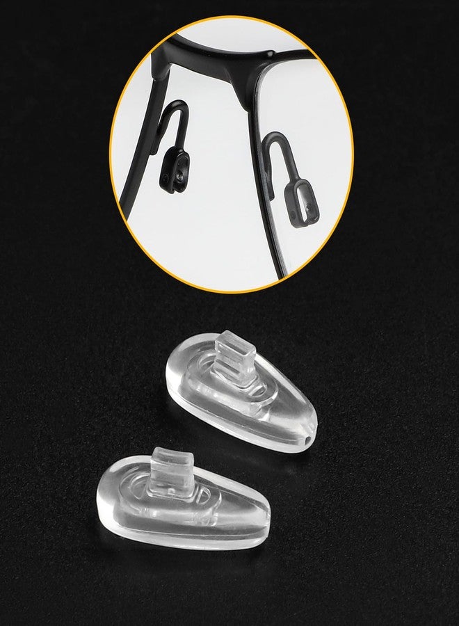 LenzProse 6 Pairs Nose Pad Replacement for Oakley Extender OX3249 Eyeglasses Frame, Silicone Soft Clear Nose Cushion - Image 2