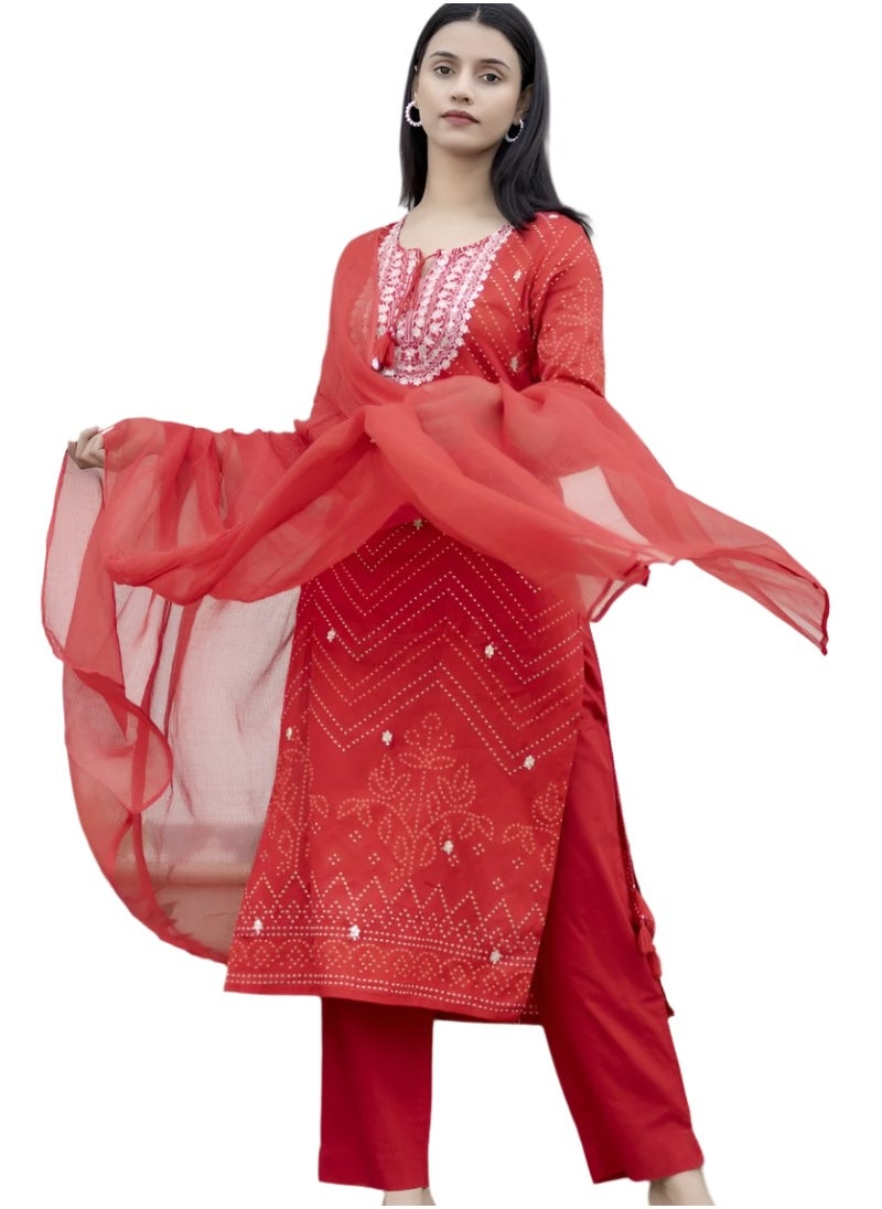 Red Embroidered Cotton Kurta Sharara Set with Dupatta – Festive Ethnic Wear for Women - pzsku/Z8F37EC2212F163ADF9D8Z/45/1741338479/48023167-cb7a-4c36-af9b-7e16931702b9