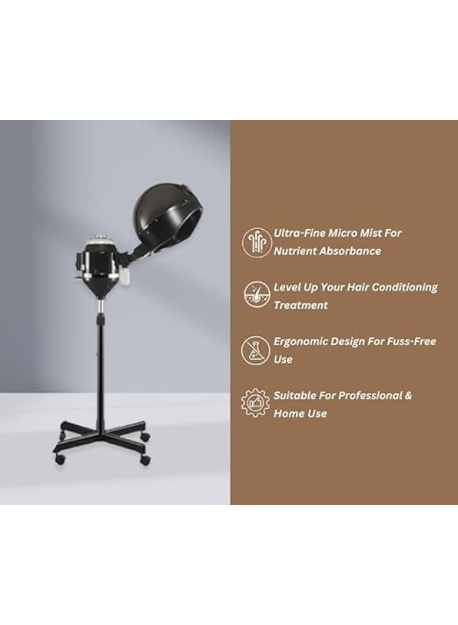 sd e-trading Professional Hair Steamer, Head Steamer with Timer & Stand (Black) - Image 3
