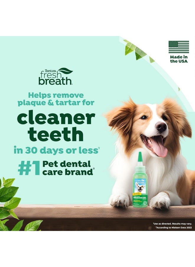 TropiClean - TropiClean Oral Care Brushing Gel for Dogs & Cats| Dog Toothpaste | Pet Dental Gel | Dog Teeth Cleaning Use with Pet Toothbrush | 2 oz - Image 1