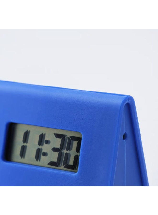 KUPONG Alarm clock, bright blue, 7x6 cm - Image 1
