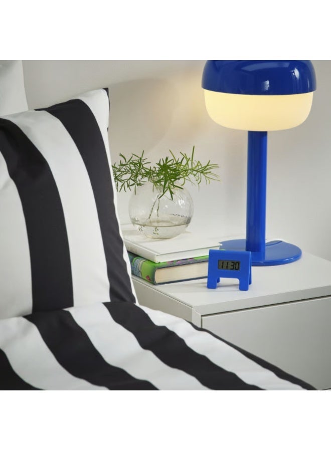 KUPONG Alarm clock, bright blue, 7x6 cm - Image 3