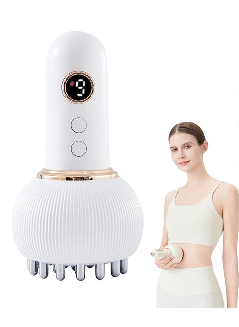 Lymphatic Drainage Massager & Anti Cellulite Massage Tool, Helps Reduce Stretch Marks & Cellulite, for Legs, Arms & Belly, Body Sculpting Machine with Microcurrent, Light, Heat & Vibration