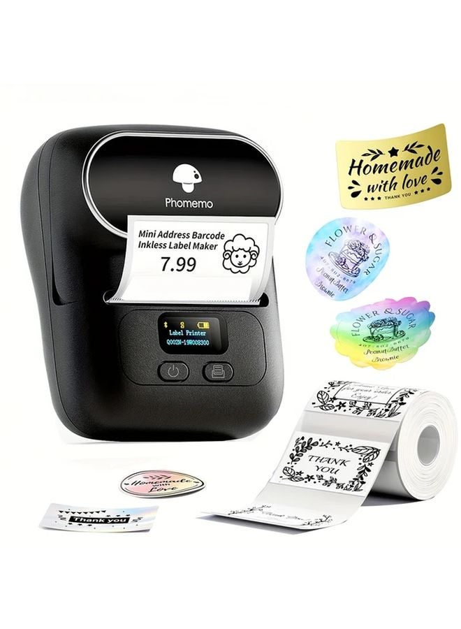 Phomemo M110 Black Label Maker Wireless Portable Thermal Barcode Printer For Small Business - Image 1