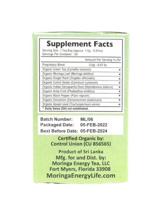 moringa energy life Moringa Slimfit Organic Tea By Moringa Energy Life In 28 Tea Bags. Superfood Tea. Boost Your Energy With A Healthy Tea Of Moringa Oleifera - Image 4