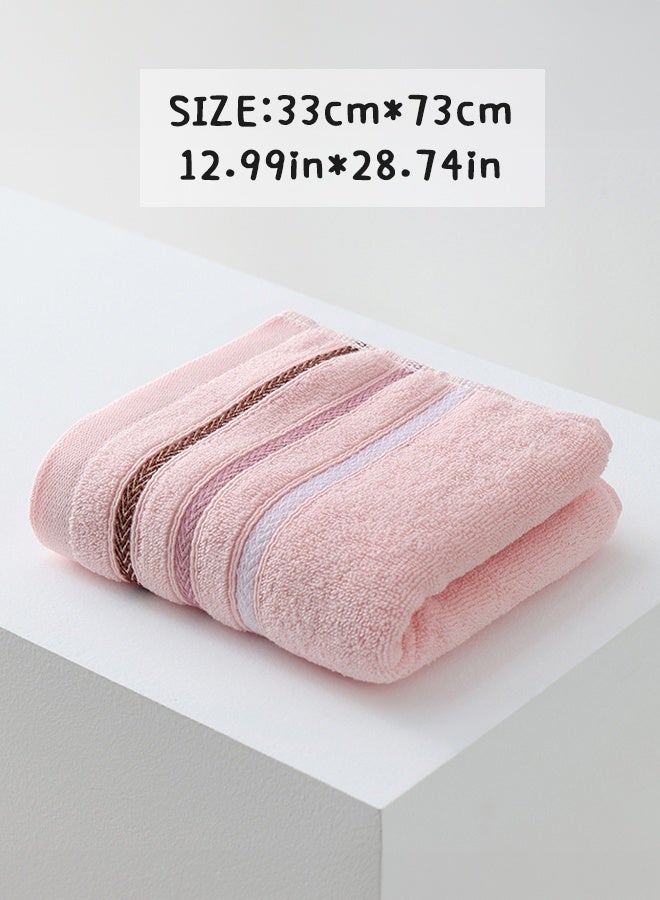 SHABILI 4PCS Cotton Bathroom Towel Set, Highly Absorbent Long-Staple Bath Sheet and Towels, Soft Quick-Dry Machine Washable, for Hotel Bathroom Travel Family Home Use - Image 2