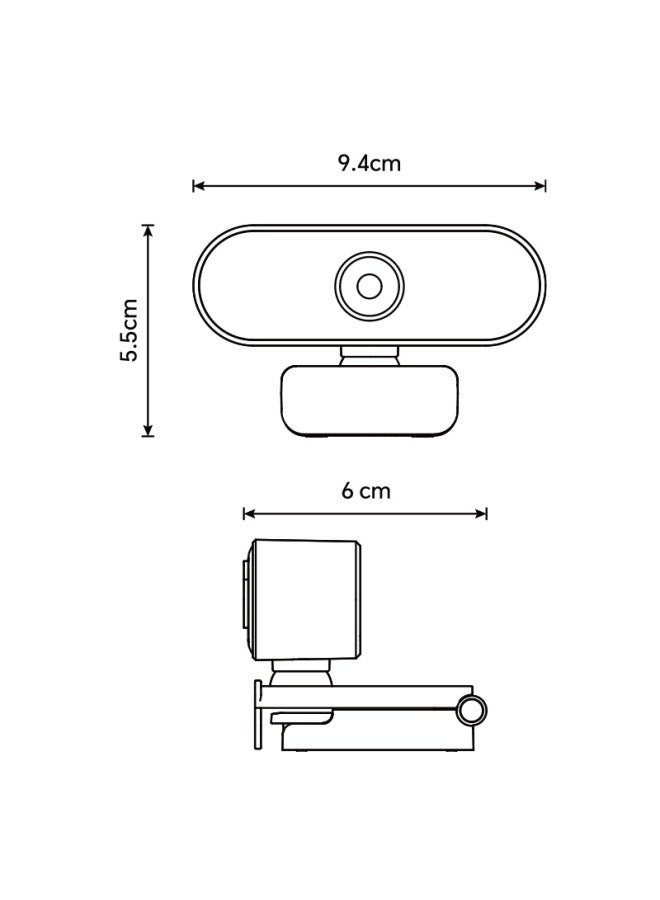 Compass Computer Camera Usb Plug And Play Hd Webcam For Online Classes Video Conference Camera - Image 3