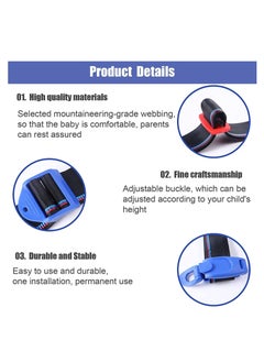KASTWAVE Seat Belt Adjuster for Kids, Seat Belt Clips Adjuster, Car Shoulder Neck Safety Positioner (Blue)  - Image 3