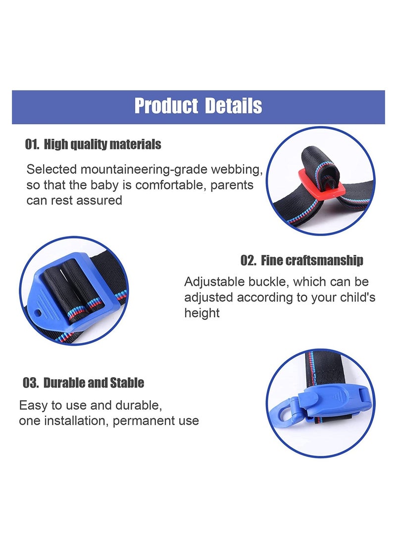 KASTWAVE Seat Belt Adjuster for Kids, Seat Belt Clips Adjuster, Car Shoulder Neck Safety Positioner (Blue) - Image 3