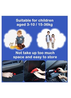 KASTWAVE Seat Belt Adjuster for Kids, Seat Belt Clips Adjuster, Car Shoulder Neck Safety Positioner (Blue)  - Image 4