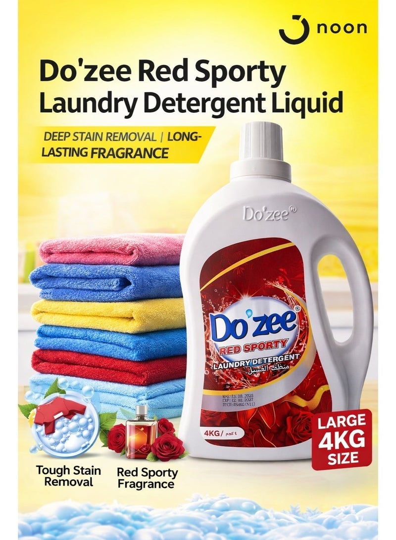 Do'zee Signature Laundry Care Trio | Ultra White 4L + Blue Caring 4L + Red Sporty 4L - Image 4