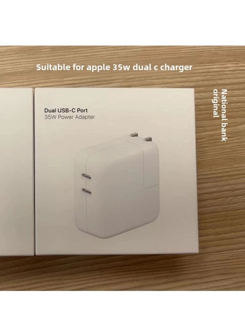 For Apple Original Charger 35W Dual USB-C Port Power Adapter Mobile Phone IPad Folding Fast Charging Head-Specifications:35w