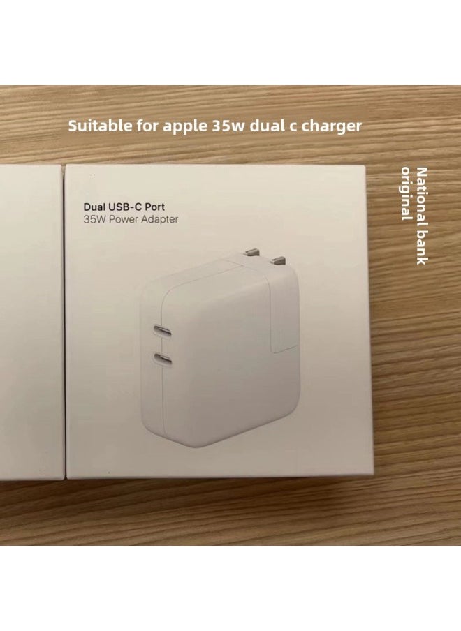 For Apple Original Charger 35W Dual USB-C Port Power Adapter Mobile Phone IPad Folding Fast Charging Head-Specifications:35w