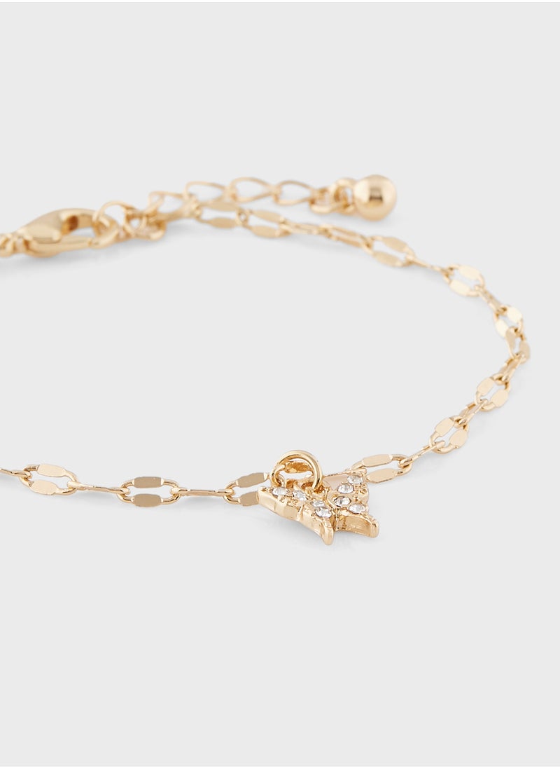 Ginger Butterfly Chain Bracelet  - Image 3
