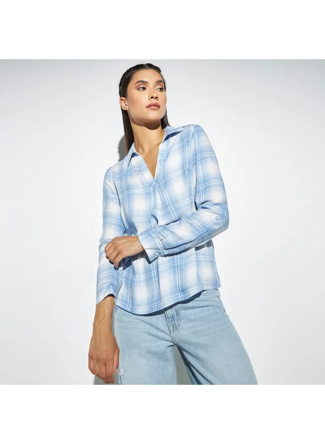 Lee Cooper Lee Cooper Checked Shirt with Long Sleeves