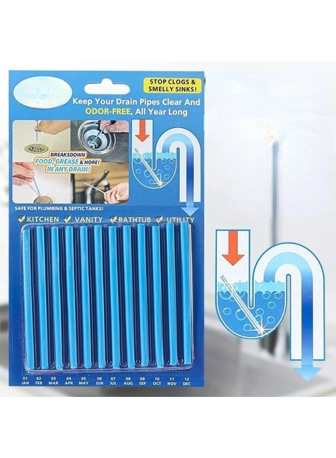 مجموعة أدوات تنظيف الصرف 12 قطعة - Image 1