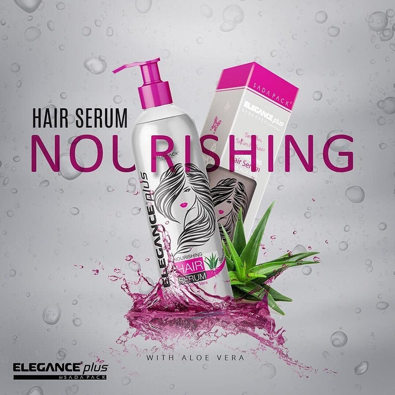 E Elegance Elegance Plus Hair Serum, 10.1 Oz, Aloe Vera Based, Hair Serum that Nourishes and Softens your Hair, Long Lasting Shine - Image 3