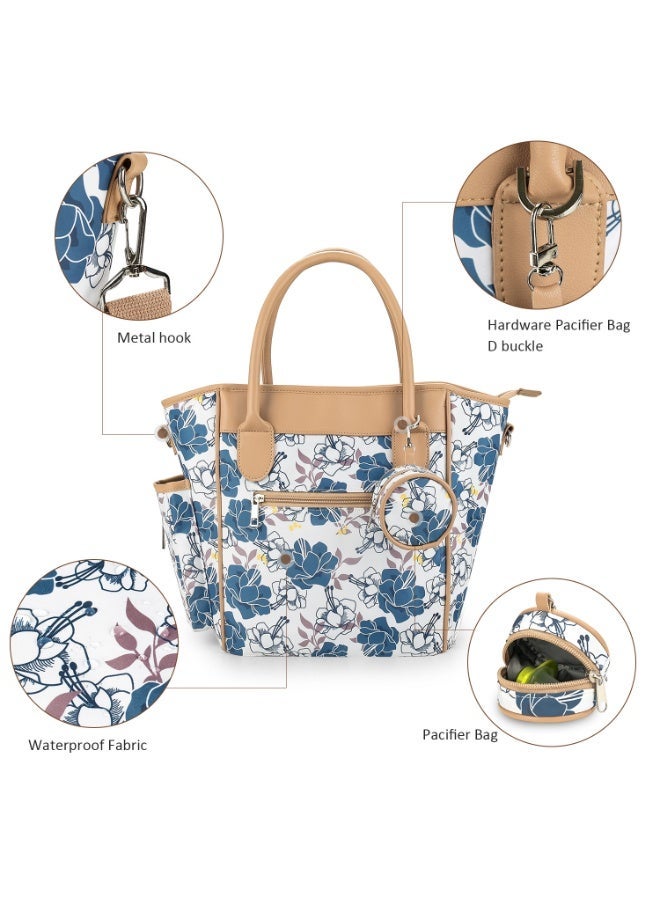 Multifunctional mommy bag one-shoulder messenger mother bag maternal and child travel baby bottle insulation lightweight waterproof diaper bag - Image 2