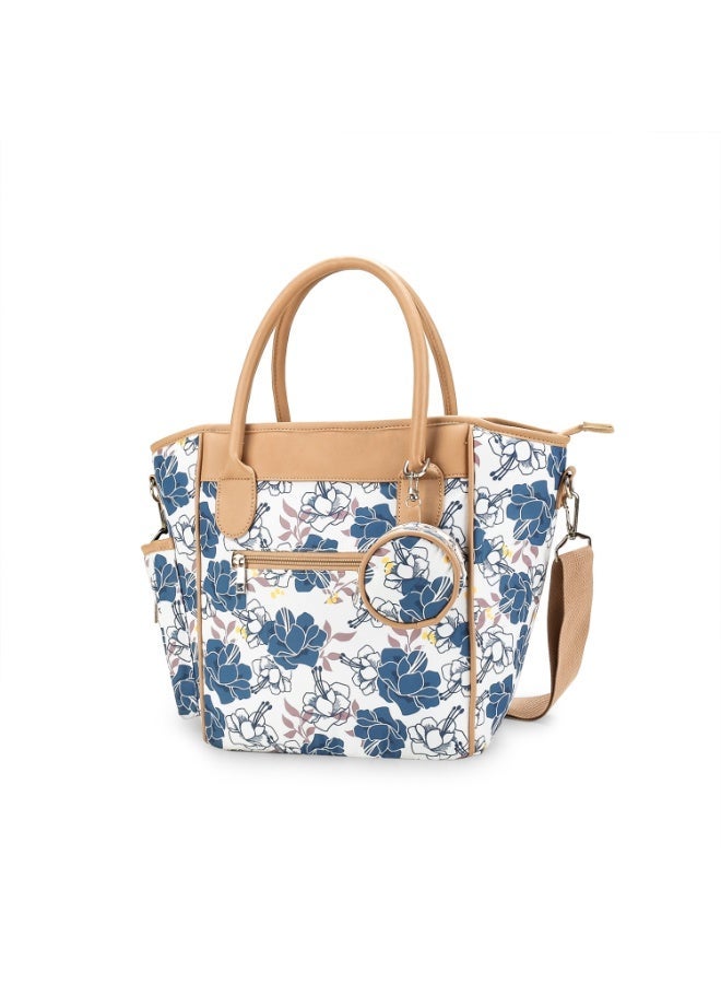 Multifunctional mommy bag one-shoulder messenger mother bag maternal and child travel baby bottle insulation lightweight waterproof diaper bag - Image 1