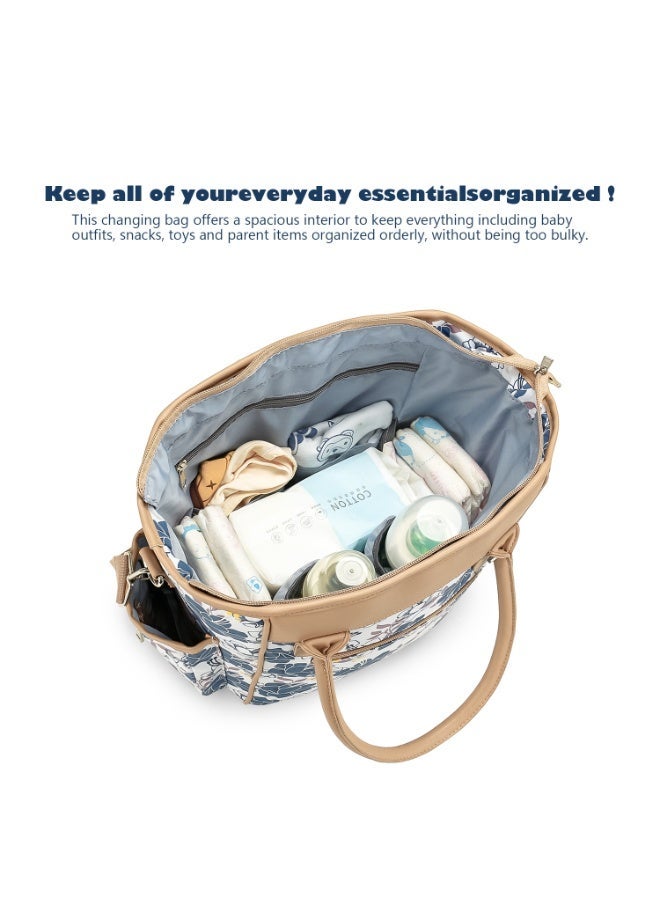 Multifunctional mommy bag one-shoulder messenger mother bag maternal and child travel baby bottle insulation lightweight waterproof diaper bag - Image 4