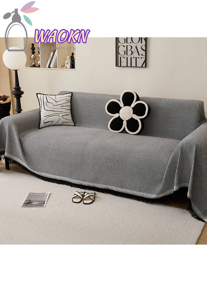 WAOKN - Sofa Blankets and Throws Chenille Throws for Sofas Large Four Seasons Sofa Throws High Density Sofa Cover Sofa Protector Living Room Decoration Sofa Throw Blanket - Image 1