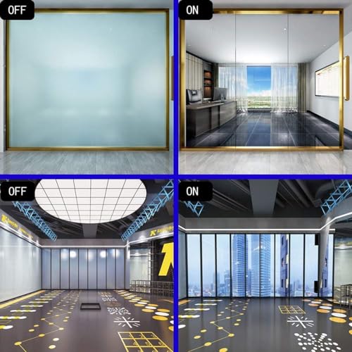 MEGICOLIM Switchable Adhesive Smart Film PDLC Electronic Smart Tint Glass Sticker for Home Office Window, 8.2Inch x 11.8Inch - Image 3
