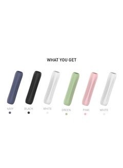 SYOSI Pencil grip Silicone Holder Ergonomic Sleeve Accessories Compatible for Apple Pencil 1st and 2nd Generation multiple colours (6 Pack)  - Image 2