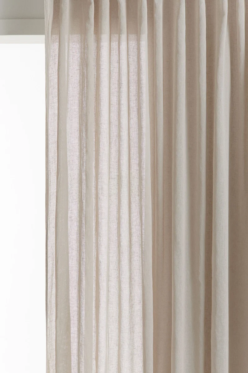 H&M 2-pack linen-blend curtain lengths