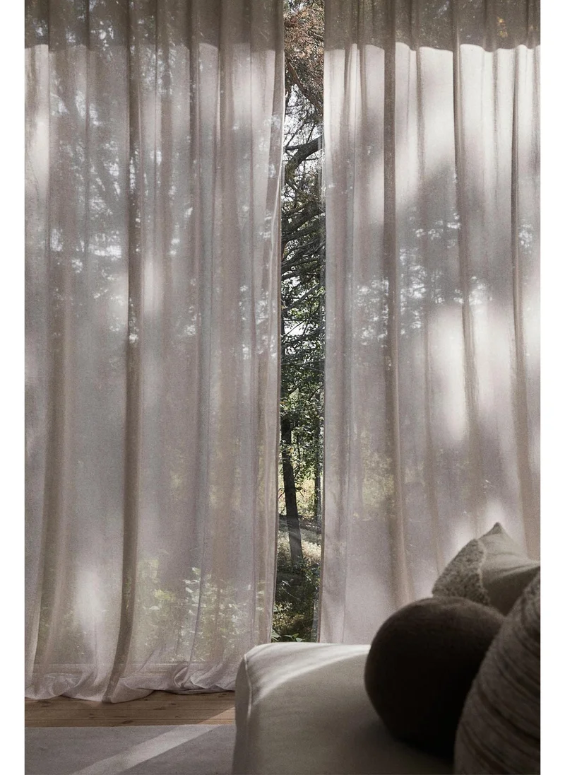 اتش اند ام 2-pack linen-blend curtain lengths
