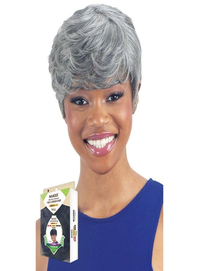 Shake-N-Go Naked 100% Brazilian Natural Human Hair Premium Wig - Ayla (Color:NATURALDK) - Image 2