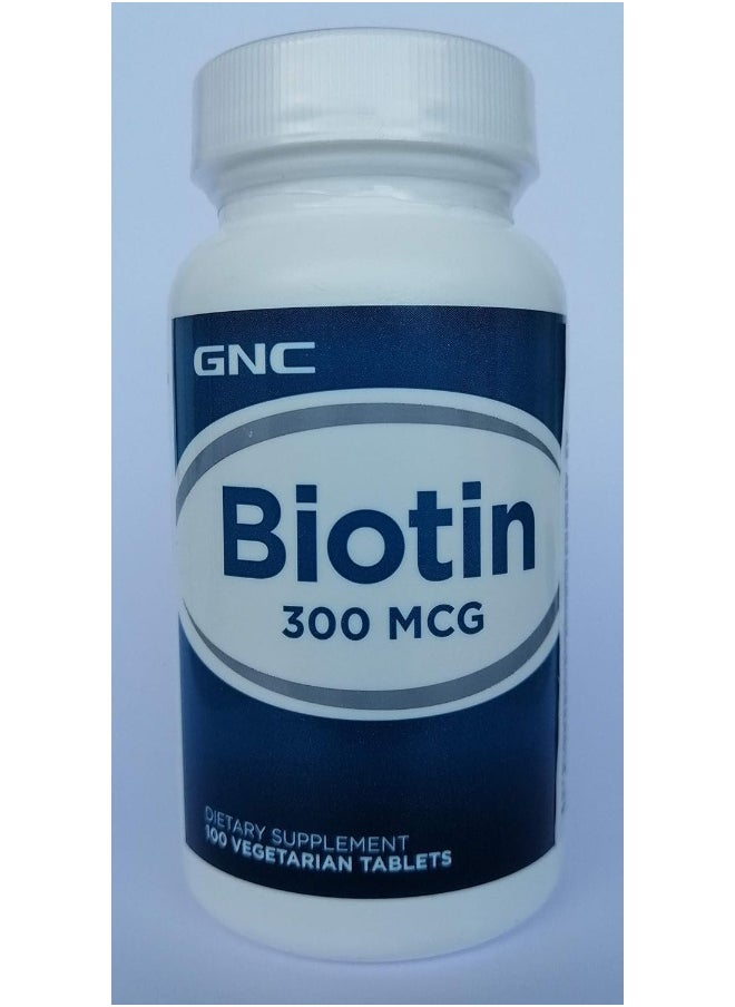 GNC Biotin 300 Mcg 100 Tablets  - Image 1