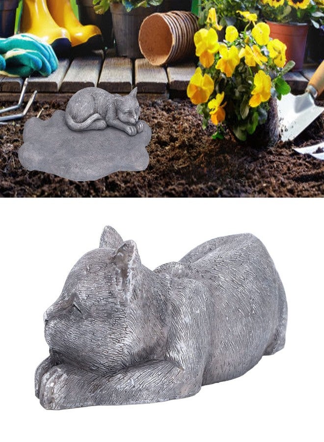 Honio Pet Memorial Tombstone, Pet Grave Markers Cat Dog Outdoor Engraving for Lawn - Image 3