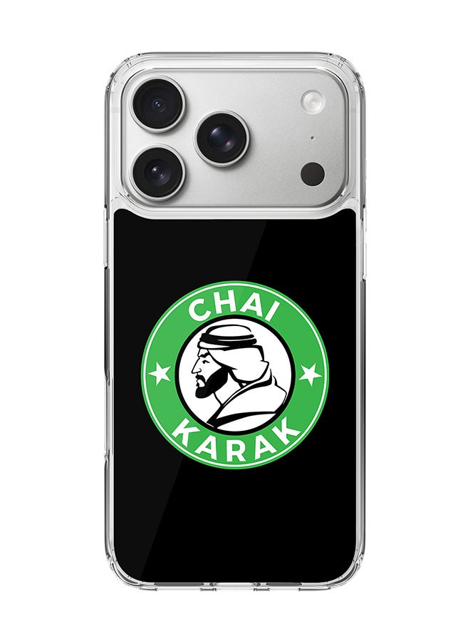 Stylizedd Classic Clear MagSafe Case for iPhone 17 Pro , Hybrid Soft Case Flexible Edges Anti Drop TPU PC Gel Thin Transparent Cover [ Designed for iPhone 17 Pro ] - Chai Karak