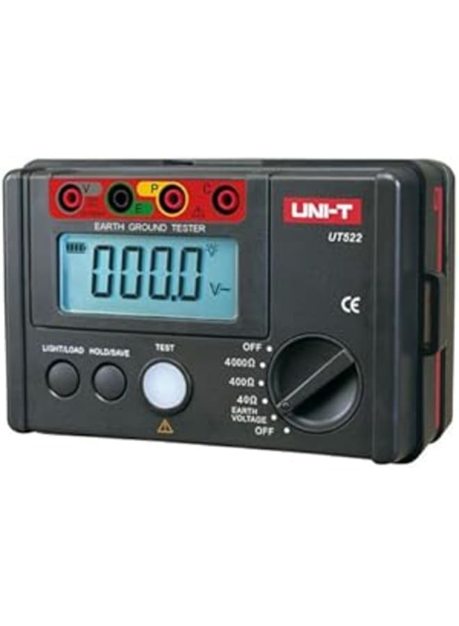 Uni-T UT-522 Earth Resistance Meter, Black