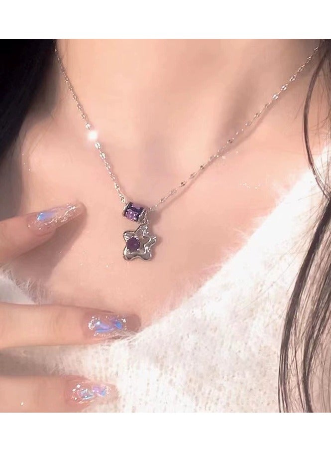 Goolsky Silver Teddy Bear & Star Pendant Necklace – Dainty Astral Choker for Women | Trendy Minimalist Jewelry  - Image 1