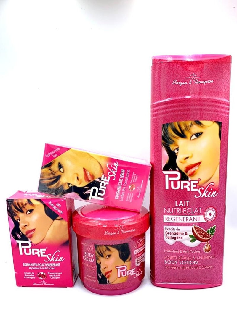 بيور سكن مجموعة بيور سكن لتفتيح البشرة 4 قطع - Image 2