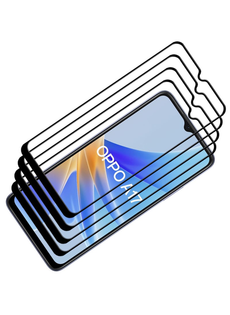ACLIX 4 Pieces Antistatic ESD Dustproof Premium Quality High Definition Tempered Glass Screen Protector Designed For Oppo A17 - Image 1