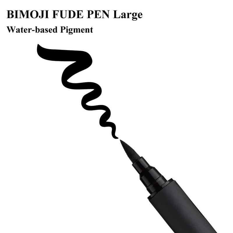 Kuretake Bimoji Fude Pen Large, Soft brush tip, brush tip marking fude brush pen, for Calligraphy, lettering, illustration, Professional, Made in Japan - Image 2