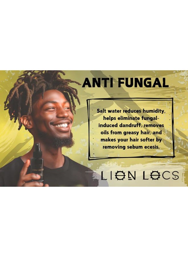 Beard Gains Lion Locs Starter Twist and Lock Spray for New Dreadlocks | Vegan Sea Salt Mist with Essential Oils & Aloe (4oz) - Image 5