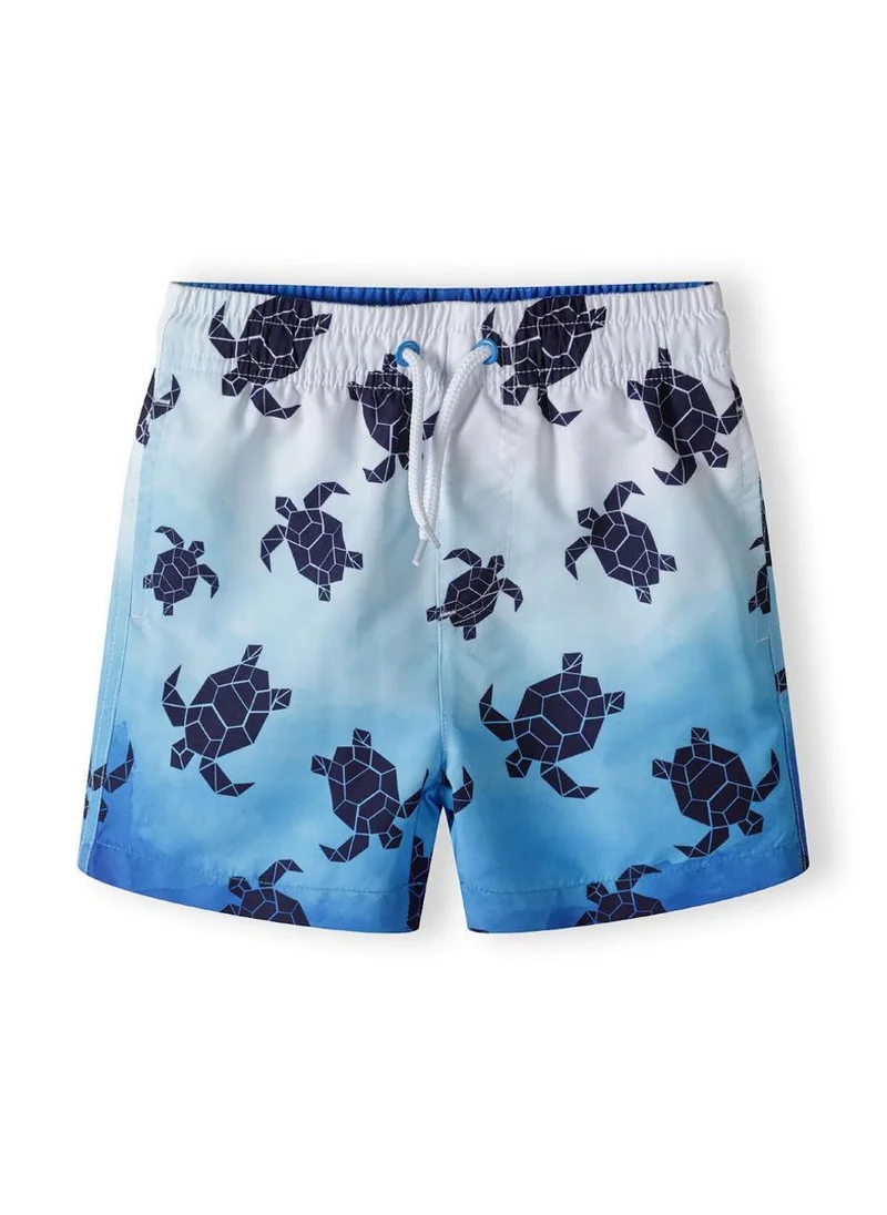 MINOTI Boys' Swim Shorts with Elastic Waist and Adjustable Drawstring
