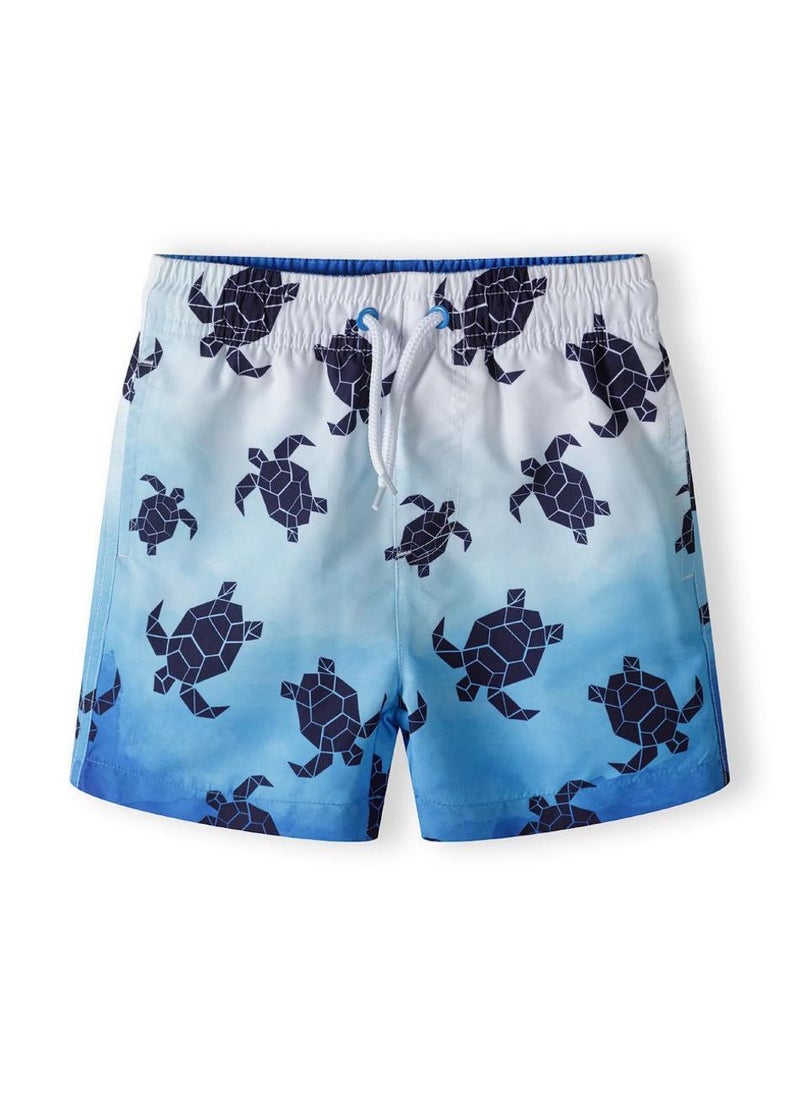 MINOTI Boys board shorts with drawstring light blue - Image 5